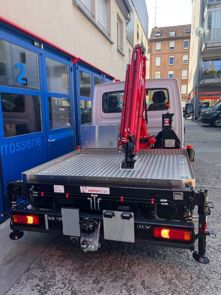 kran Privatfahrzeug gepflegt von Wenger Carrosserie Fahrzeugbau AG Basel Abteilung //