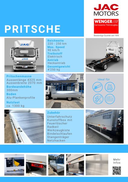 Nutzfahrzeug JAC Motors N42 EV hergestellt von Wenger AG Basel Abteilung // Nutzfahrzeug JAC Motors N42 EV hergestellt von Wenger AG Basel Abteilung //